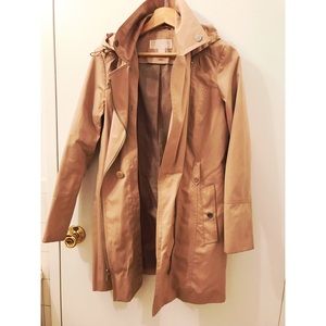 Michael Kors Tan Trench Coat XS